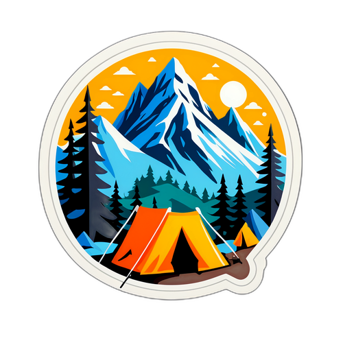 An adventurous klistremerke design inspirert av 'Ekspedisjonen'