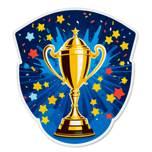 Elegant Pokalstickers til Cup Finale