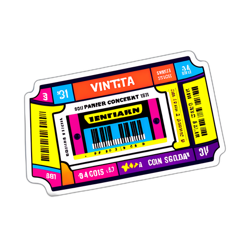 Reka Bentuk Sticker Tiket Konsert InTeam