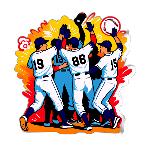 石川県高校野球チームの祝福シーン