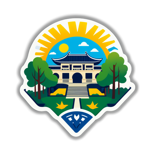 中山大學校徽風格貼紙