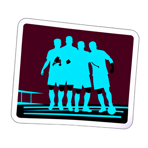 Силуети гравців у дії з результатом матчу Брайтон – Астон Вілла