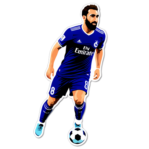 Minimalistisk Sticker af Dani Carvajal