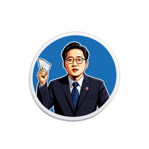 김용현 기자회견 스티커