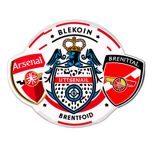 Samolepky pro zápas Brentford – Arsenal