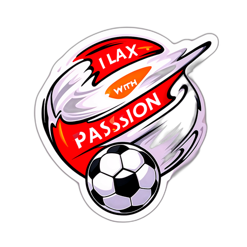 Autocolant dinamic cu minge de fotbal Ajax