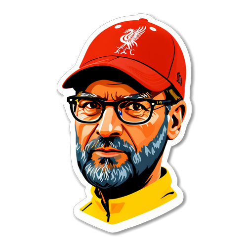 Adesivo di Jurgen Klopp con diagramma tattico