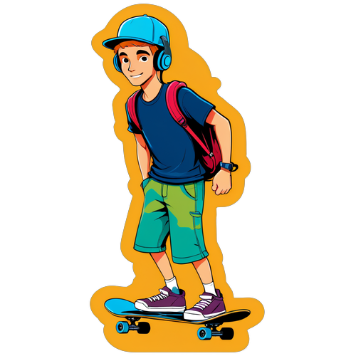 Max på skateboard