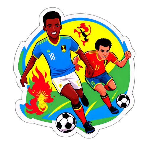Stiker Pertandingan Belgium vs Kazakhstan