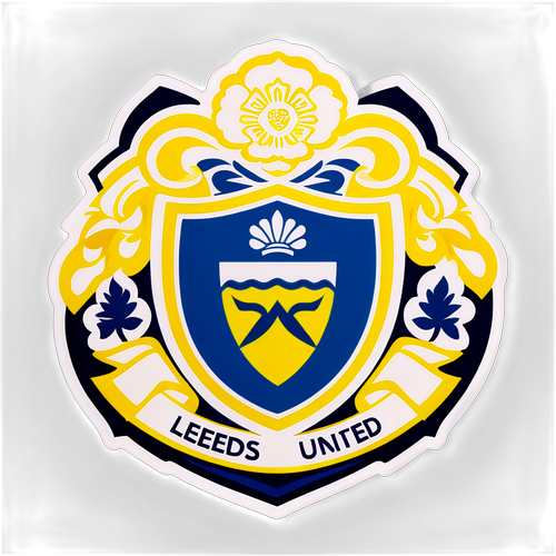 Leeds United Heritage Crest Sticker