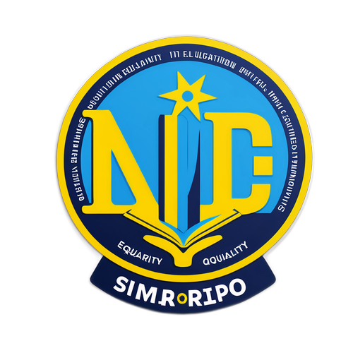 Design de um adesivo com o logo do Sinpro DF