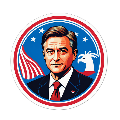 Elegant Sticker zu Rob Jettens politischen Ansichten