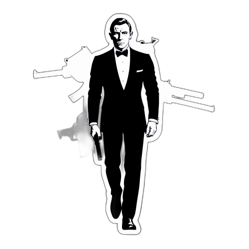 Minimalist James Bond Silhuet
