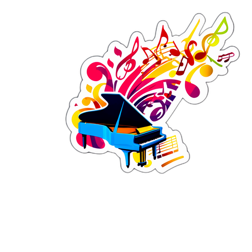 Autocollant Musical Artistique