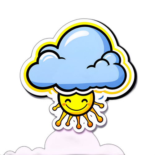 Stiker Cuaca Ceria