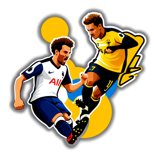 Adesivo Vibrante do Confronto Tottenham vs Elfsborg