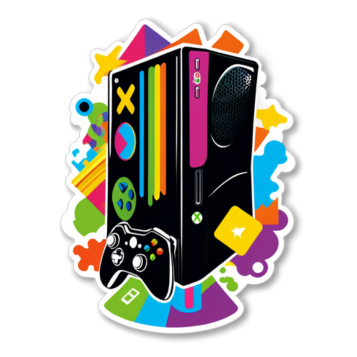 Színek, Retro és Gamer Kultúra: Fedezd Fel az Xbox 360 Inspirálta Sticker Kincsét!