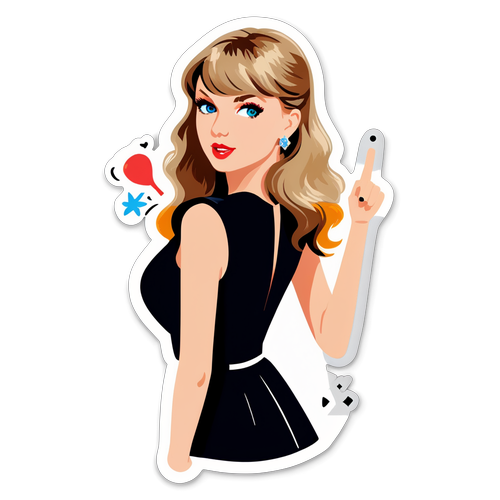 Fun and Colorful Taylor Swift Eras Tour Sticker