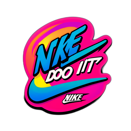 Sticker ya Nike na Maneno Motivational