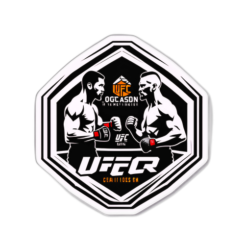Moderne UFC Octagon Sticker
