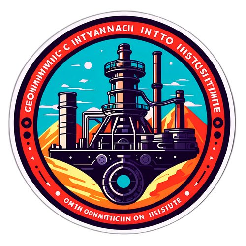 Εντυπωσιακή εικονογράφηση του γεωδυναμικού ινστιτούτου με modern μηχανήματα