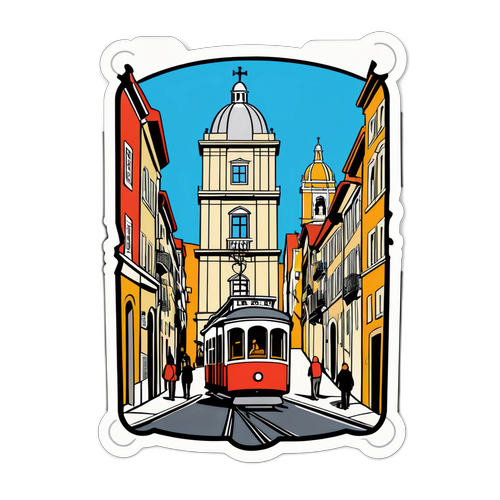 Lisbon Stræder med Elevador da Glória