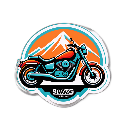 Adesivo de Moto Estilizado