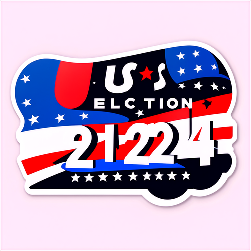 Patriotische Sticker für die US Wahlen 2024