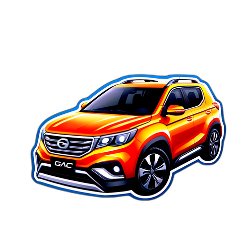 Adesivo Estilizado do Carro GAC Motors