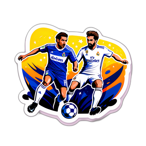 動態足球比賽貼紙