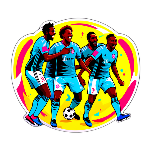 Pemain Ajax Merayakan Gol