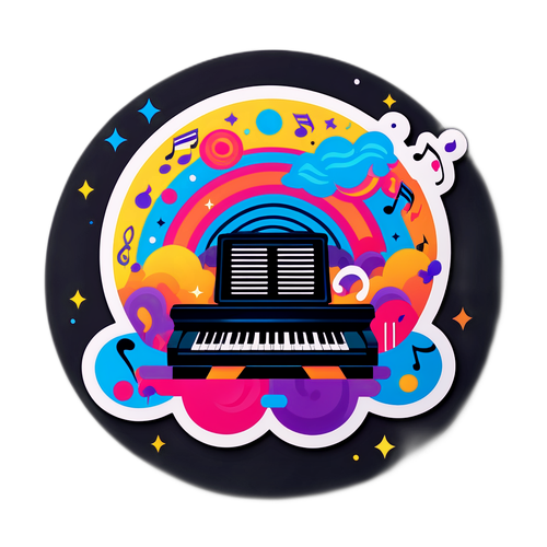 音楽のリズムをテーマにしたデザイン