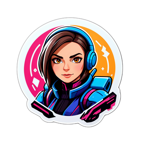 Simona Lewandowska jako futuristická postava z videohry