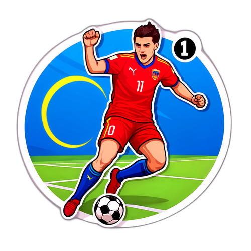Mitriță marcând un gol