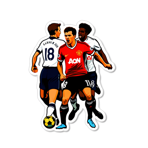 Sticker trận đấu biểu tượng Manchester United vs Tottenham