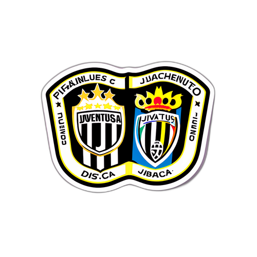 สติ๊กเกอร์การแข่งขันระหว่างพิซ่า vs ยูเวนตุส