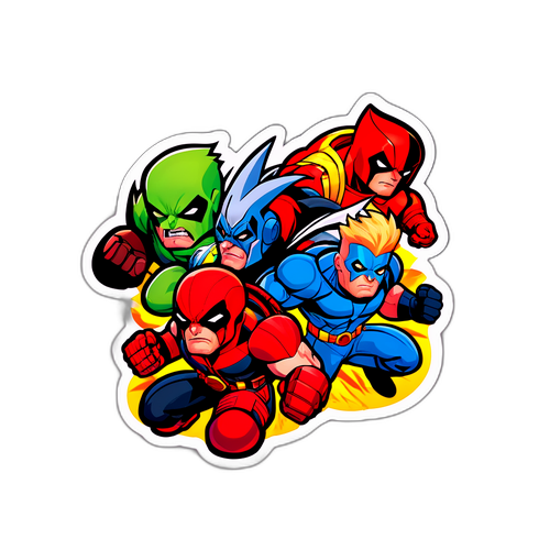 Adesivo da Batalha Épica dos Thunderbolts