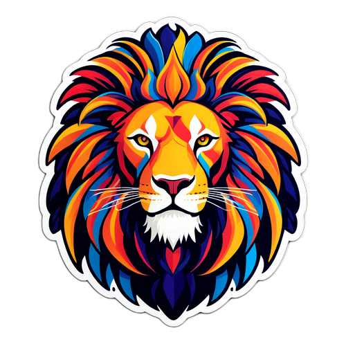 Stylische Löwen-Darstellung