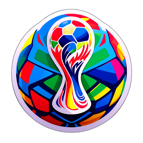 Futuristisch logo van de Wereldbeker 2026