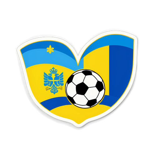 Nhãn dán phong cảnh biểu tượng cho Ukraine