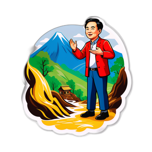 村书记金明洪勇敢疏散泥石流