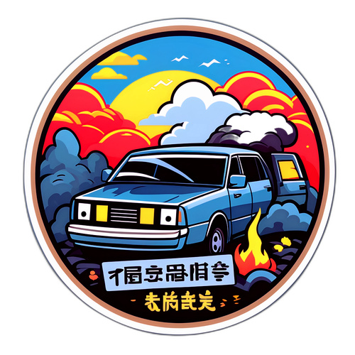 哀悼江西车祸的贴纸