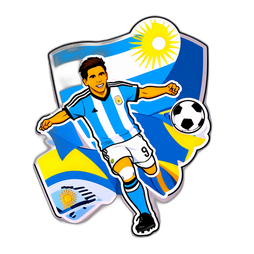 Sticker Menghargai Pasukan Bola Sepak Kebangsaan Argentina