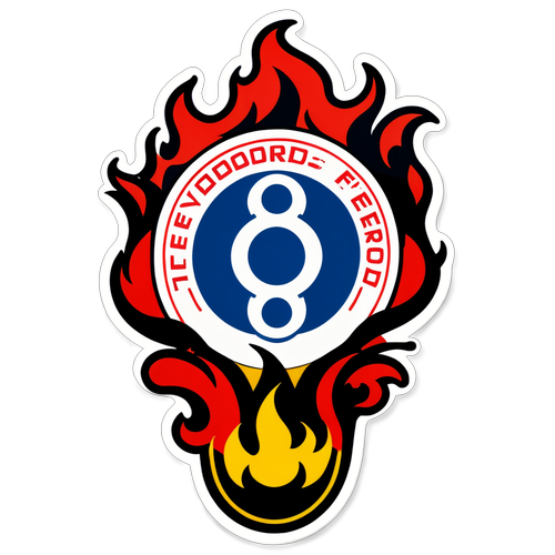 Feyenoord Logo met Vlammen en Voetbalschoen