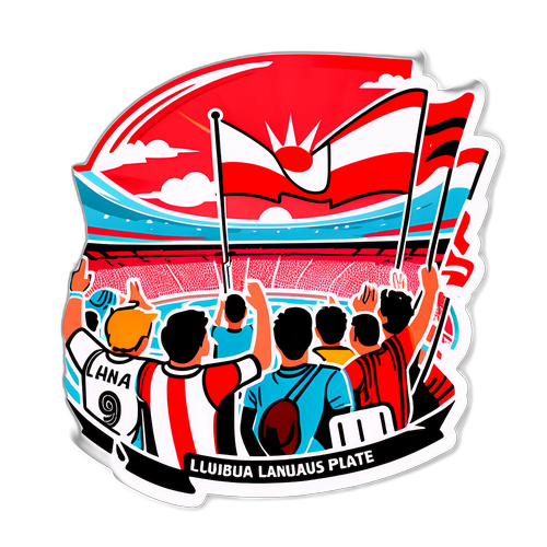 Stiker Pertandingan Sungai Plate vs. Lanús