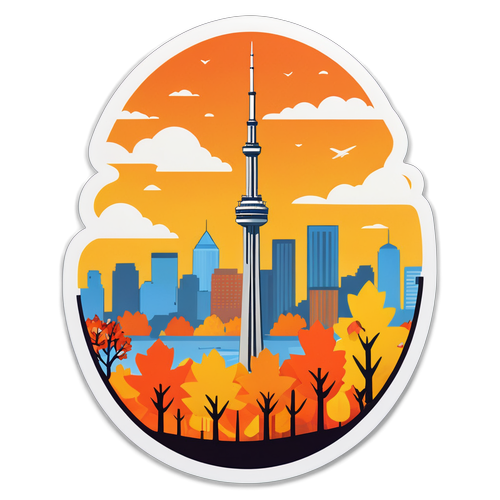 Toronto Fall Landscape Sticker