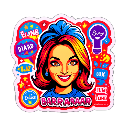 Adesivo Vibrante di Barbara D'Urso