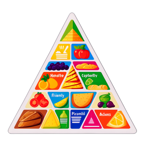 Nuova Piramide Alimentare Colorata