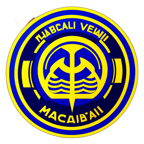מדבקת לוגו מכבי תל אביב