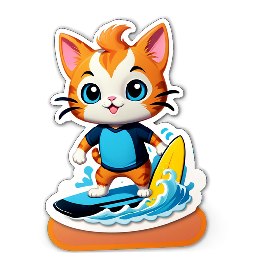 Surf's Up! Meet the Adorable Cat Taking Over Your Summer Adventures!